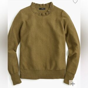 New -J Crew ruffle neck sweater